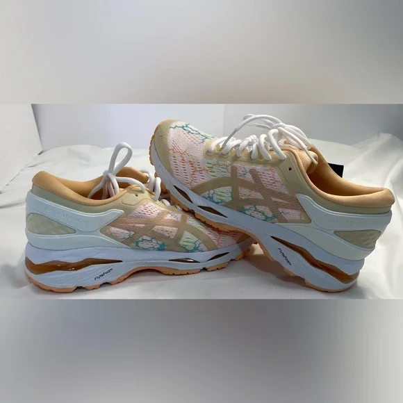 NIB ASICS Gel Kayano 24 Lite Show white/apricot ice sz 8 NWT - Picture 3 of 16